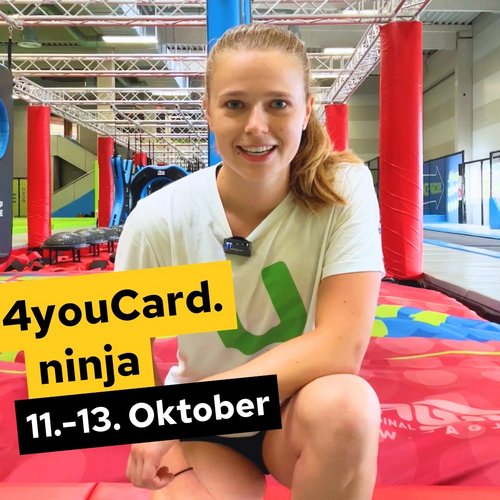 Bist du bereit für die ultimative Ninja-Challenge? 💥

Dann komm zum 4youcard.ninja im JUMP DOME in Linz. 🥷🏼 Beweise...