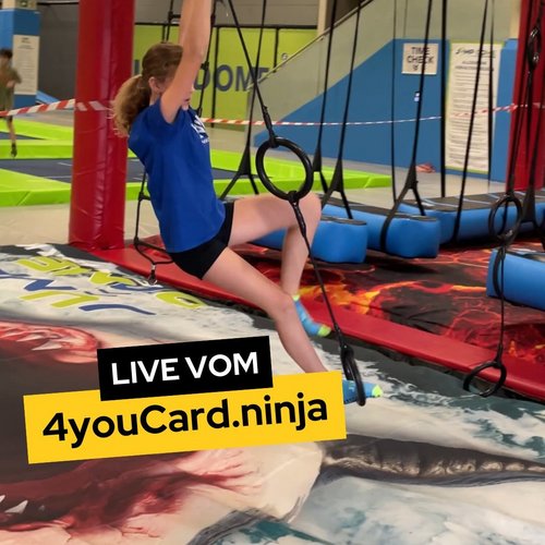 Sieh dir das Finale des 4youCard.ninja im Livestream an! 🏆

#4youcardninja #4youcard #jumpdome #event #ninja