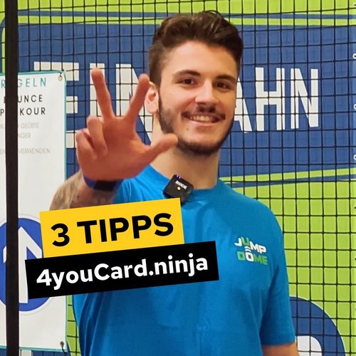 Max verrät dir seine Top Tipps, mit denen du den indoor Parcours im @jumpdomelinz beim 4youCard.ninja meistern kannst....